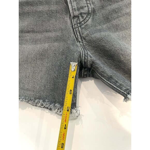Lucky Brand Women’s Denim Jean Traveler Shorts Sz 0 Gray/Black Distress Frayed - Picture 12 of 14